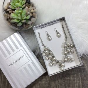 Jessica McClintock Necklace Earring Set Wedding